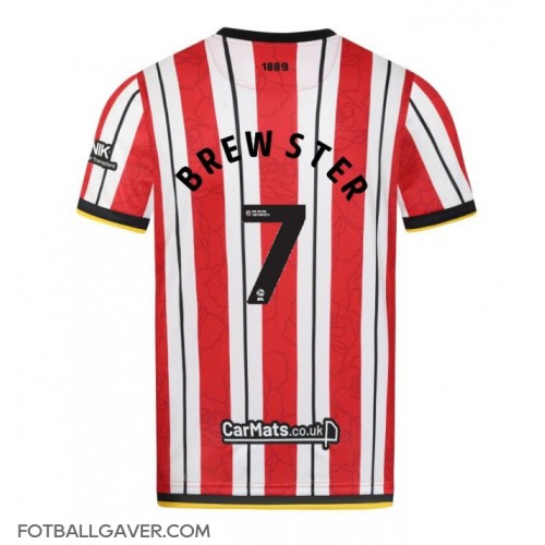 Sheffield United Rhian Brewster #7 Fotballklær Hjemmedrakt 2024-25 Kortermet Sheffield United Rhian Brewster #7 Fotballklær Hjemmedrakt 2024-25 Kortermet